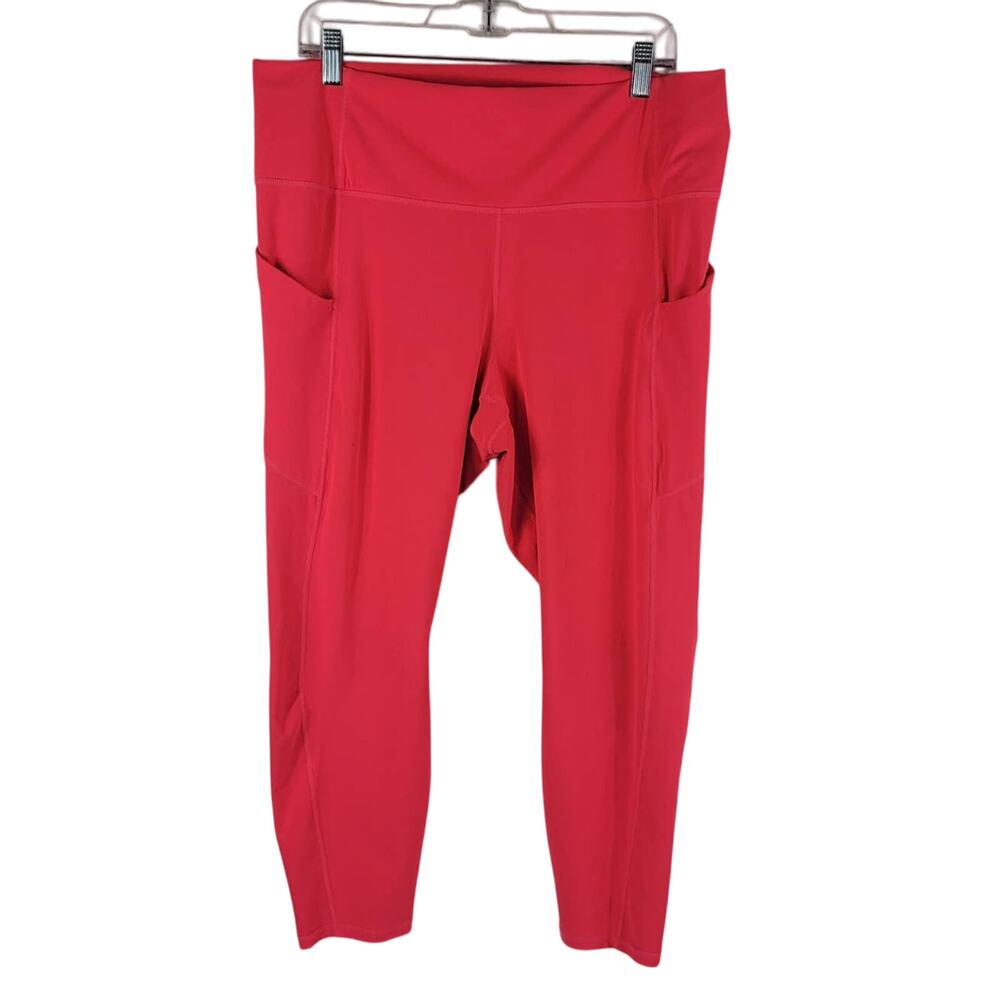 Fabletics PureLux Hot Pink Ankle Athletic Walking Hiking Women's Leggings XXL